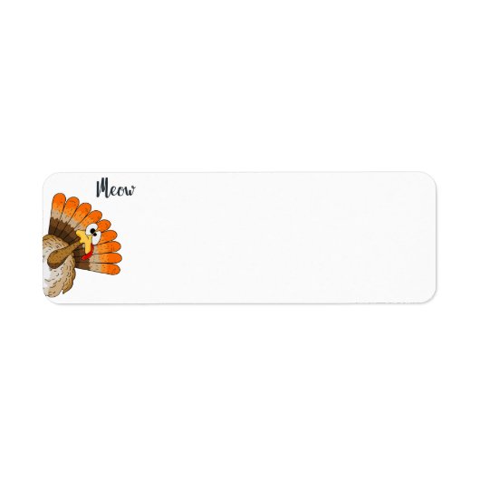 Turkije Meow Adresetiketten Etiket (Voorkant)