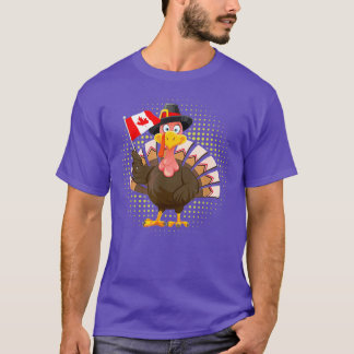 Turkije met Canada - Thanksgiving van Canada inzak T-shirt