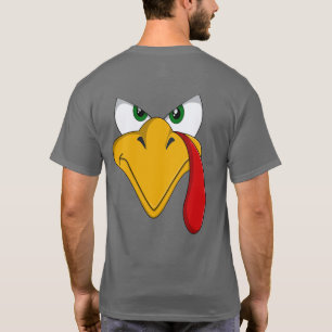 Turkije met een houding Happy Thanksgiving Holiday T-shirt