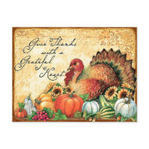 Turkije met najaarsvruchten, Thanksgiving