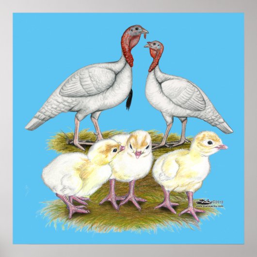 Turkije Mini White Poster (Voorkant)