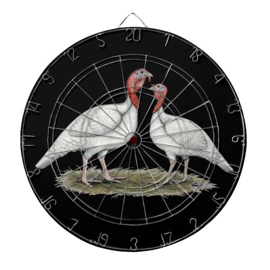 Turkije Mini Whites Dartbord (Voorkant)