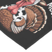 Turkije Moo Grappige Thanksgiving Korte Tafelloper (Hoek)