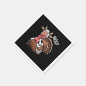 Turkije Moo Grappige Thanksgiving Servet (Hoek)