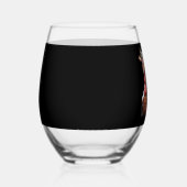 Turkije Moo Grappige Thanksgiving Wijnglas Zonder Voet (Rechts)