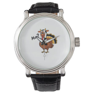 Turkije Moo Koe Grappige Thanksgiving Prestatie Sp Horloge