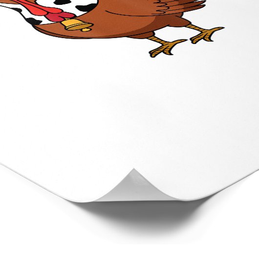 Turkije Moo Koe Grappige Thanksgiving Prestatie Sp Poster (Hoek)