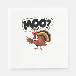 Turkije Moo Koe Kostuum Grappige Thanksgiving Turk Servet