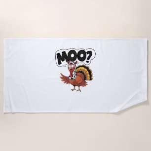 Turkije Moo Koe Kostuum Grappige Thanksgiving Turk Strandlaken