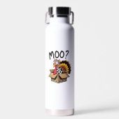 Turkije Moo Koe Kostuum Grappige Thanksgiving Turk Waterfles (Voorkant)