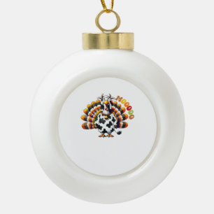 Turkije Moo Thanksgiving Koe Turkije Humor Funny _ Keramische Bal Ornament