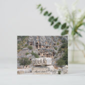 Turkije, Myra Rock Tombs, Ancient Ruins Briefkaart (Staand voorkant)