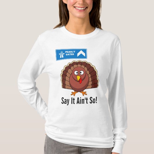 Turkije Na Thanksgiving Cartoon Sweatshirt (Voorkant)