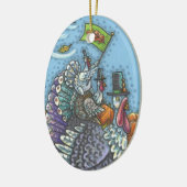 TURKIJE NATION, GOBBLERS THANKSGIVING ORNAMENT Ova (Links)