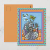 TURKIJE NATION USA, FUNNY THANKSGIVING POLITITITIS BRIEFKAART (Voorkant / Achterkant)