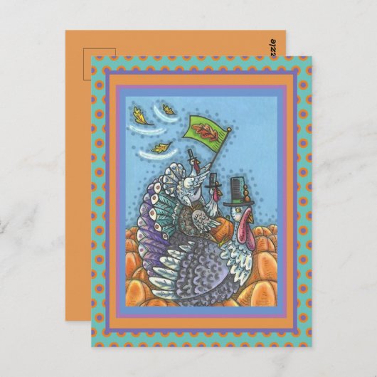 TURKIJE NATION USA, FUNNY THANKSGIVING POLITITITIS BRIEFKAART (Voorkant / Achterkant)