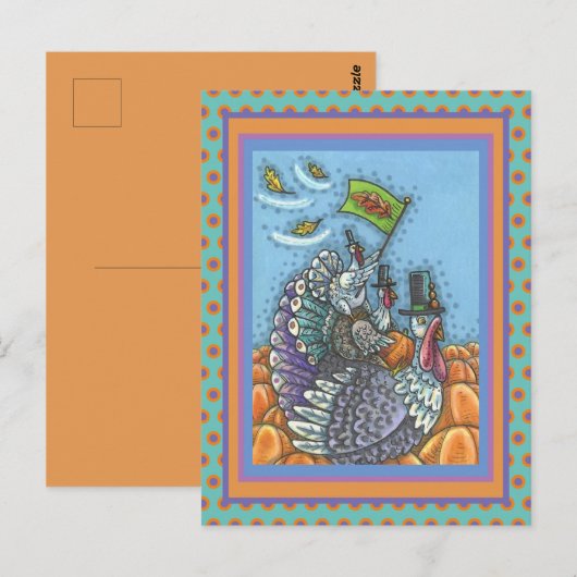 TURKIJE NATION USA, FUNNY THANKSGIVING POLITITITIS BRIEFKAART (Voorkant / Achterkant)