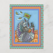 TURKIJE NATION USA, FUNNY THANKSGIVING POLITITITIS BRIEFKAART (Voorkant)