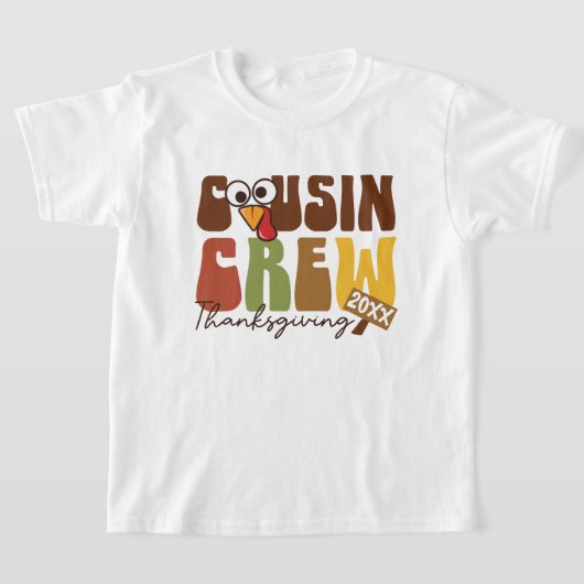 Turkije neef Crew - Schattigee familie Thanksgivin T-shirt (Laagn)