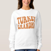 Turkije Oma Modern Elegant Thanksgiving Trui (Voorkant)