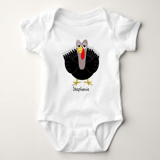 Turkije ontwerp gepersonaliseerd romper (Voorkant)