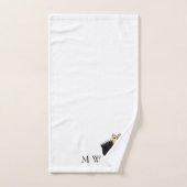 Turkije ontwerp met monogram bad handdoek (Handdoek)