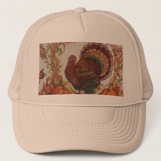 Turkije & Oogst Trucker Pet (Voorkant)