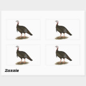 Turkije: Oost-wilde Tom Rechthoekige Sticker (Vel)