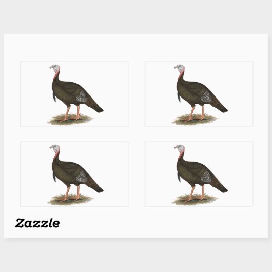 Turkije: Oost-wilde Tom Rechthoekige Sticker (Vel)