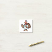 Turkije op een Nursing Scrub Nurse Thanksgiving Post-it® Notes (Op bureau)