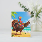 Turkije op vakantie op het strand briefkaart (Staand voorkant)