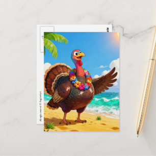 Turkije op vakantie op het strand briefkaart