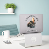 Turkije Oproep Jacht Grappig Quote Buitenshuis Len Sticker (Laptop op bureau)