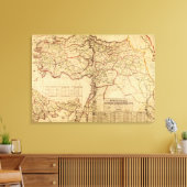 Turkije, Ottomaans RijkPanoramische KaartTurkije Canvas Afdruk (Insitu (Woonkamer))