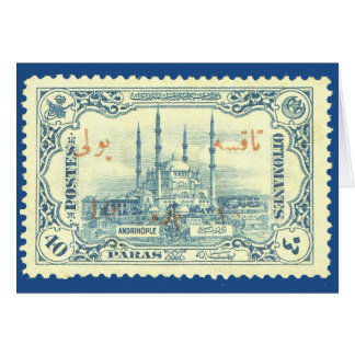 Turkije Ottomaanse Rijk Stempel  - Blauw & Wit