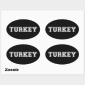 Turkije Ovale Sticker (Vel)