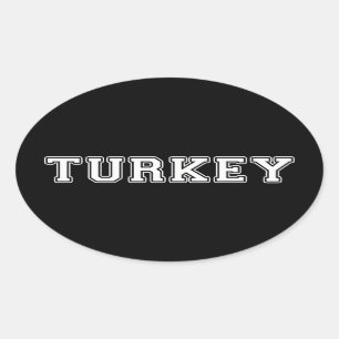 Turkije Ovale Sticker