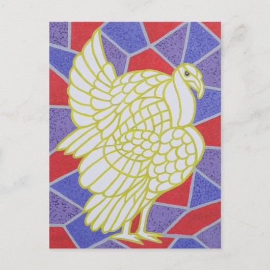 Turkije over Glas in lood Briefkaart (Voorkant)