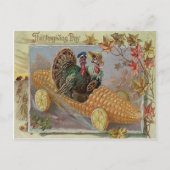 Turkije paar Corn Car Fall Bladeren Briefkaart (Voorkant)