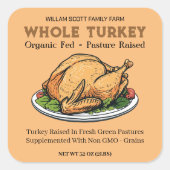 Turkije Pakket Label Sticker (Voorkant)