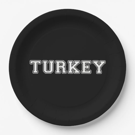 Turkije Papieren Bordje (Voorkant)