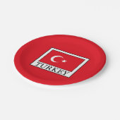 Turkije Papieren Bordje (Gekanteld)