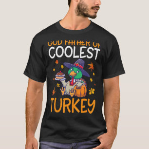 Turkije Pilgrim Pie Thanksgiving God vader van Koe T-shirt