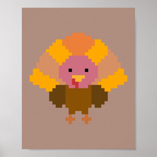 Turkije - Pixel Art Poster (Voorkant)