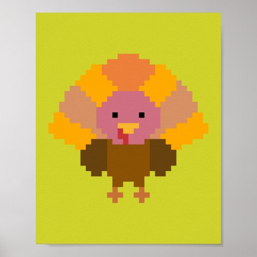 Turkije - Pixel Art Poster (Voorkant)