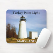 Turkije Point Light, Maryland Mousepad Muismat (Met muis)