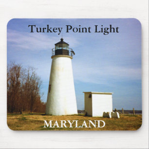 Turkije Point Light, Maryland Mousepad Muismat