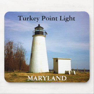 Turkije Point Light, Maryland Mousepad Muismat