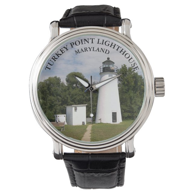 Turkije Point Lighthouse, Maryland eWatch Horloge (Voorkant)
