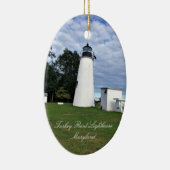 Turkije Point Lighthouse Maryland Keramisch Ornament (Rechts)